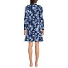 Lands' End Women's Cotton Interlock Long Sleeve Above the Knee Nightgown - 2 of 3