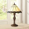 Robert Louis Tiffany Camile Traditional Accent Table Lamp 18 1/2" High Bronze Woven Art Glass Shade for Bedroom Living Room Bedside Nightstand Office - 2 of 4