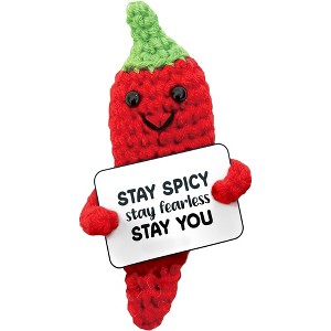 Pavilion Gift Company - Chili Pepper - Crocheted Mini - Stuffed Animals - 1 of 4
