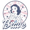 Girls Snow White and the Seven Dwarfs Fourth of July Brave T Shirt - 2 of 4