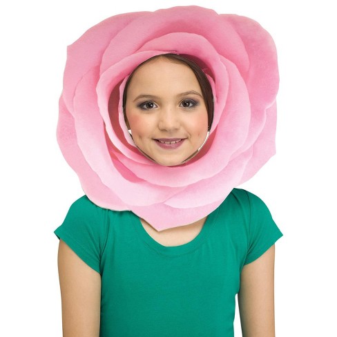 Fun World Pink Rose Flower Face Mask Target