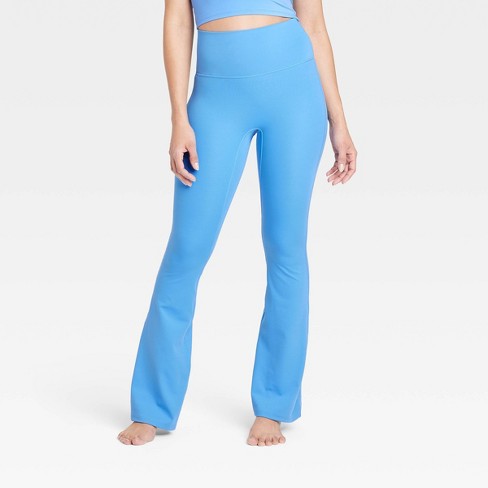 Women's Brushed Sculpt Ultra High-rise Flare Leggings - All In Motion™  Vibrant Blue Xl : Target