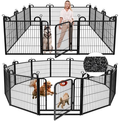 Dog Playpen Outdoor Extra Wide 12 Panels Heavy Duty Dog Fence 40" Height