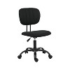 NicBex Minimalist 360° Swivel Task Office Chair with 16-20" Adjustable Height,Chic Computer Chairs for Office,Study,Vanity&Makeup,200lbs Max,Black - 2 of 4
