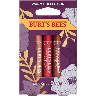 Burt's Bees Kissable Color Warm Lip Balm Gift Set - 3ct