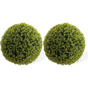 Artificial Topiary Balls 2PCS, Flower Topiary Ball Decorative Balls for Outdoor and Indoor - 1 of 4
