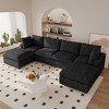 U Shaped Sectional Couch 134 Inch 4-Seater Modern Modular Sofa with 2 Ottoman,Chenille Deep Seat Couches for Living Room, Bedroom and Apartment - 2 of 4