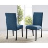 Dexmalle Set of 2 Blue Dining Chairs with Nailhead Trim - 2 of 4