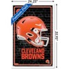 Trends International NFL Cleveland Browns - Neon Helmet 24 Framed Wall Poster Prints - 3 of 4