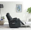 Electric Power Lift Recliner Chair Sofa with Massage and Heat for Elderly, 3 Positions, 2 Side Pockets and Cup Holders, USB Ports - 4 of 4