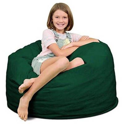 Ultimate Sack 3ft Bean Bag Chair, Oversized Comfortable Indoor Floor Lounger, Giant Foam-Filled Furniture for Relaxing, Hunter Suede