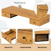 Yami 47.2" Wall-mounted Vanity Desk,Floating Vanity Shelf with Drawers, Dressing Table With Wooden Sticker,Floating Shelf with Drawer-Maison Boucle - 2 of 4