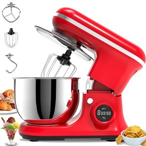 SUGIFT Electric Stand Mixer, 5.3QT 6-Speed Red - 1 of 4
