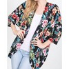 Women's Tropical Plants Floral Bulgari Cardigan - lime + chili - image 2 of 4