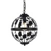 Elegant Lighting Levante 1 light pendant in black - 3 of 4