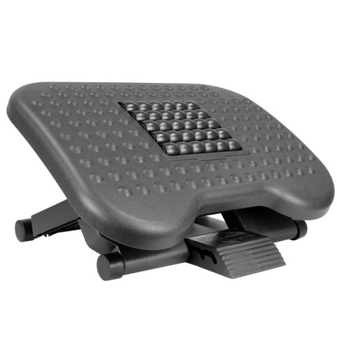Mount-it! Under Desk Office Footrest With 3-level Height Adjustment And  Rolling Massaging Surface