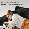 GDFStudio Ivern Modern 86.22'' Corduroy Upholstered Double Chaise Lounge Sofa with 2 Pillows - 4 of 4