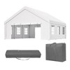 PAGED 20x15FT Patio Canopies and Gazebos with 1 Doors and 7 Windows, Waterproof, UV Protection Gazebo Pavilion Shelter Tent for Party, White - 3 of 4