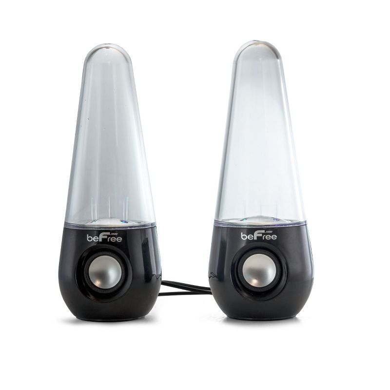 beFree Sound Bluetooth LED Dancing Water Multimedia Speakers in Black, 2 of 7
