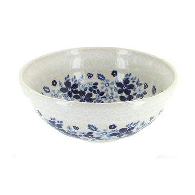 Blue Rose Polish Pottery Elizabeth Cereal/Soup Bowl