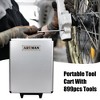 Household Tool Set, White Hand Tool Box With 4 Layers Plier Wrench and Wheels Hand Tool Set For Home Maintenance - 4 of 4