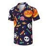 Men's Hawaiian Short - Sleeve Shirt, Classic Aloha Button - Down, Casual Beach Party Vacation Top - 4 of 4