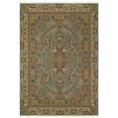 Oriental Weavers Masterpiece 502L2 Blue/ Gold Indoor Area Rug - 3'10" x 5'5"