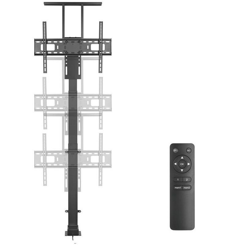 Monoprice Motorized TV Lift Stand for TVs between 37in to 65in, Max Weight 110lbs, VESA Capability up to 600x400 - Commercial Series, 3 of 7
