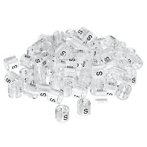 Unique Bargains Plastic Transparent Color Coding Clothes Hanger Markers 160 Pcs - 1 of 4