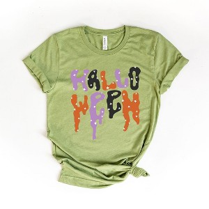 Simply Sage Market Women's Dripping Halloween Stars Short Sleeve Graphic Tee - 1 of 4
