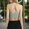 Anna-Kaci Women's Strappy Back Longline Sports Bra with Scoop Neck and Wireless Design - 4 of 4