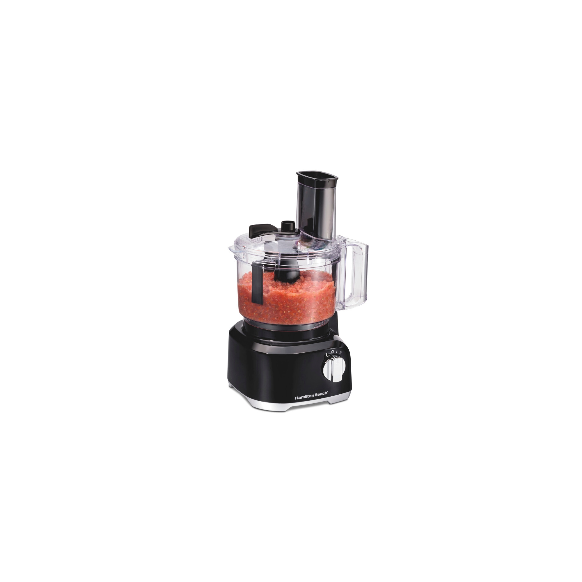 Hamilton Beach Bowl Scraper Food Processor Black - 70743: 450W, 2 Speeds, Dishwasher-Safe, 64oz Capacity, Chops, Full-Size