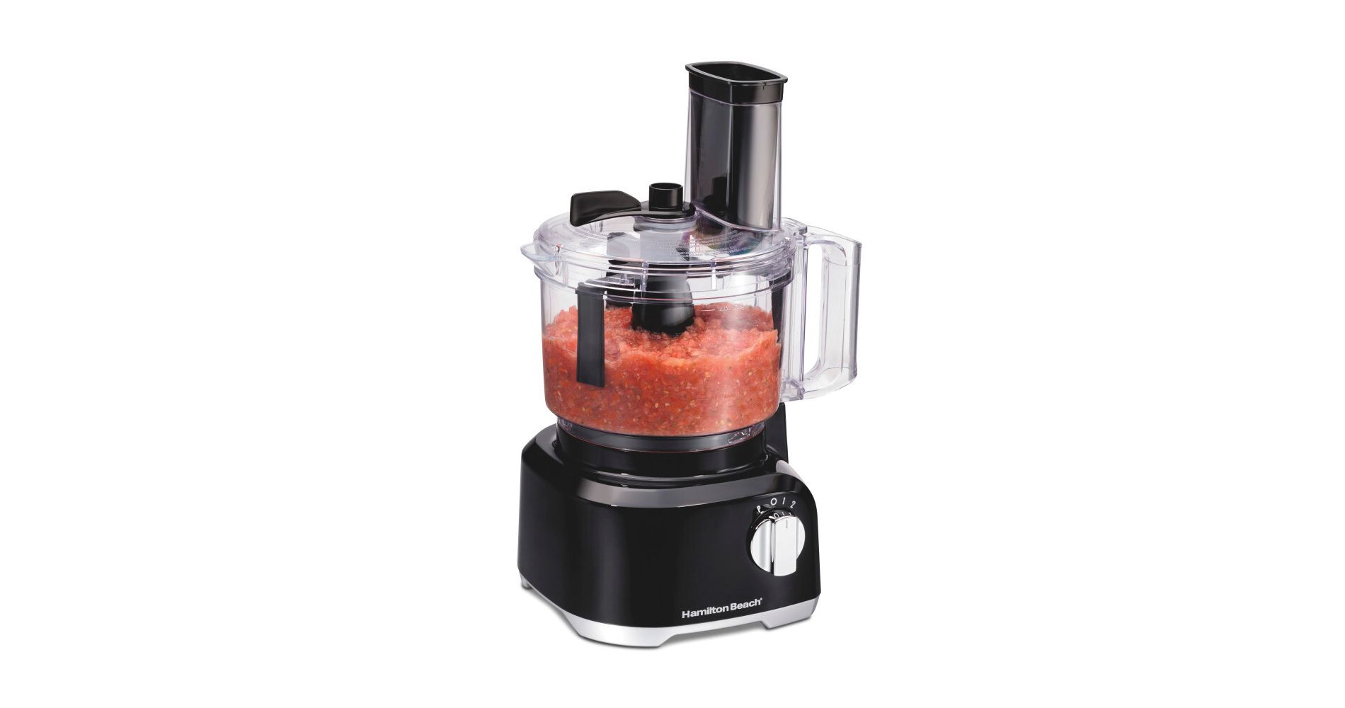 Hamilton Beach Bowl Scraper Food Processor Black - 70743: 450W, 2 Speeds, Dishwasher-Safe, 64oz Capacity, Chops, Full-Size