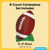 Big Dot of Happiness 3D Football Centerpiece Table Decorations, Freestanding Football Baby Shower or Birthday Party Centerpieces - 8 Count - 4 of 4