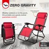 Elevon Adjustable Outdoor Zero Gravity Recliner Lounge Chair w/ Detachable Cup Holder for Deck or Beach Bonfire, Weight 300Lbs Max - 2 of 4