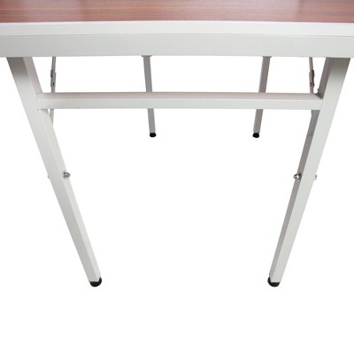 Compact Woodgrain Indoor Ping Pong Table with Folding Design and Net