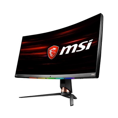 MSI Optix MPG341CQR 34 Inch UW-QHD 3440 x 1440 1ms 120Hz 21:9 FreeSync Curved Screen LED LCD Gaming VA Monitor - Gray