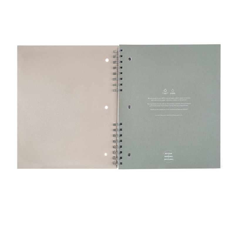 Altitude 200pg 1 Subject College Ruled Notebook 11&#34;x9&#34; Split Wire Warm Gray Arch, 3 of 6