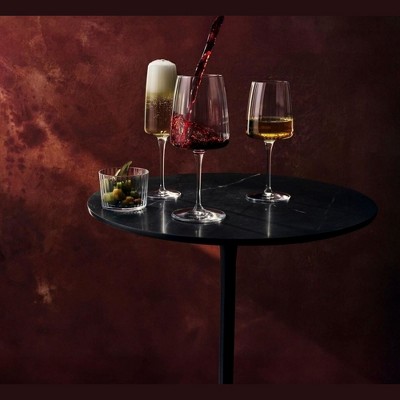 Bormioli Rocco 8.5 Oz Ribbed Crystal Prosecco Glass Set