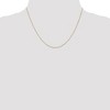 Black Bow Jewelry 0.5mm, 14k Yellow Gold, Curb Chain Necklace - 2 of 4