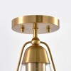 Parrot Uncle 7" Gold Modern 1-Light Semi-Flush Mount Ceiling Light - 4 of 4