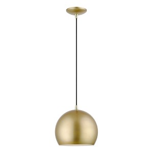 Livex Lighting Piedmont 1 - Light Pendant in  Soft Gold/Polished Brass - 1 of 1