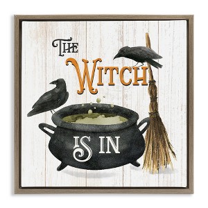 Stupell Industries Witch Cauldron & Crows, 25'' x 25'' - 1 of 4