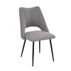 PAGED Modern Dining Chairs Set of 4 with Metal Legs, Dining Room Chairs with Adjustable Feet for Dining Room, Kitchen, Restaurant - 4 of 4