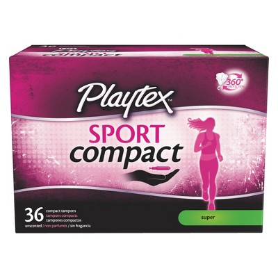 Playtex Sport Plastic Tampons Unscented Regular Absorbency - 36ct : Target