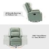 Irene 30.5" Wide Genuine Leather Manual Recliner with Rolled Arms Set of 2| ARTFUL LIVING DESIGN - 4 of 4