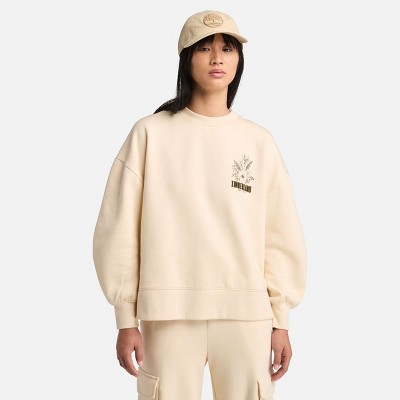 Timberland Women's Brushed Chest Graphic Crew Sweatshirt