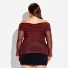 Women's Long Sleeve Off the Shoulder Party T-Shirt - Wild Fable™ - 3 of 3