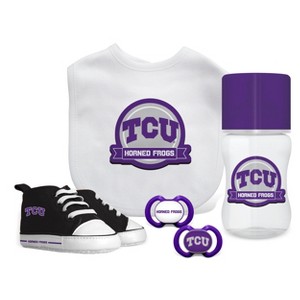 Baby Fanatic Officially Licensed 5 Piece Unisex Gift Set - NCAA TCU Horned Frogs - 1 of 3