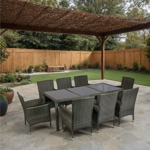 PAGED Patio Dining Set Modern Outdoor Table and Chairs with Armchairs for Outdoor, Patio, Terrace - 1 of 4